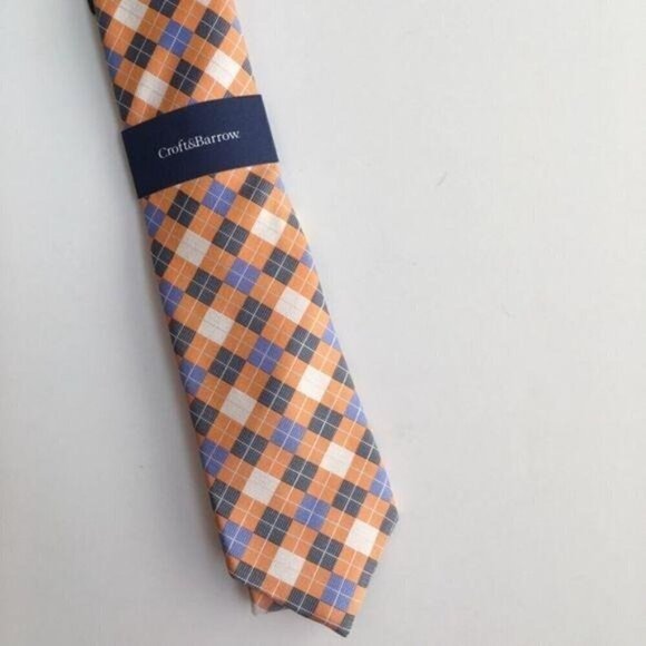 Croft & Barrow Orange Tonal Tie New - Picture 5 of 8